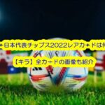 サッカー日本代表チップス2022レアカードは何種類？【キラ】全カードの画像も紹介